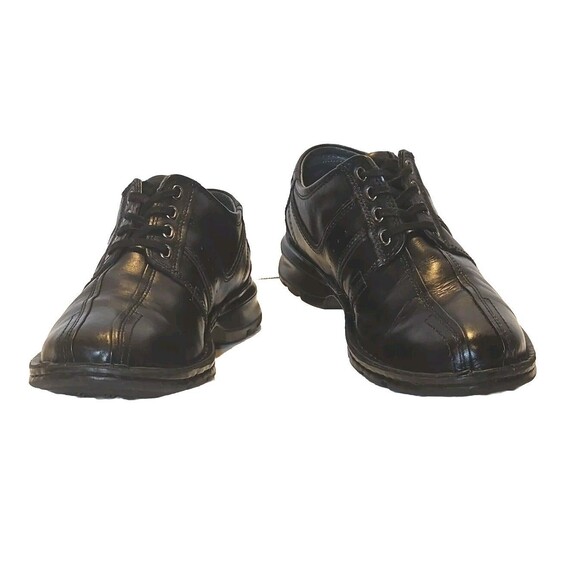 Mens Clarks Hommes Black Leather Lace Up Mens Size 9M 70851 - Picture 4 of 10